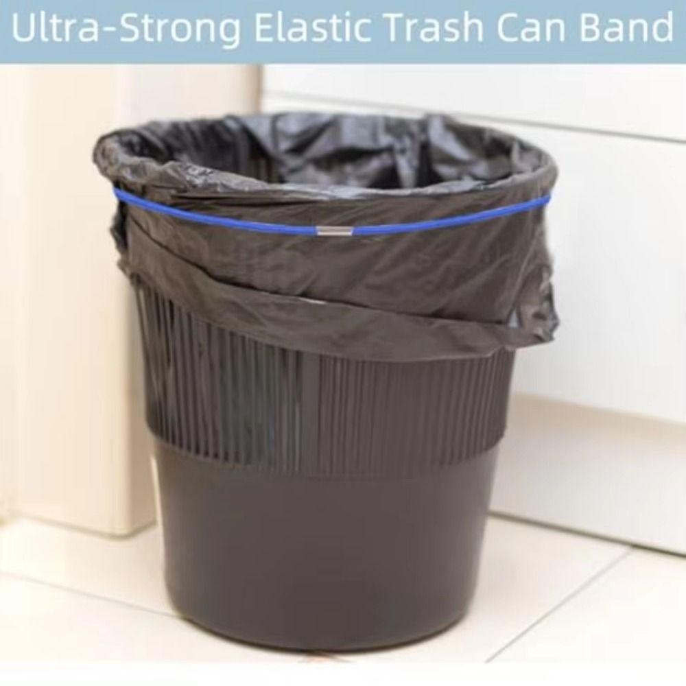 3Pcs Colorful Garbage Can Bands Durable Rubber Bands Universal Fit Trash Bag Holder  Household