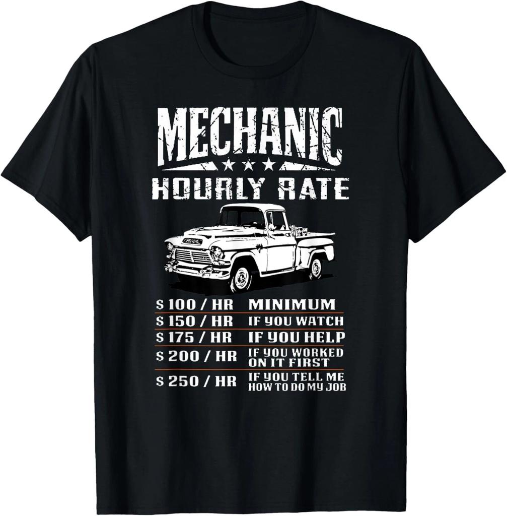 Funny Auto Mechanic Hourly Rate Gift Labor Rates Gift Unisex T-Shirt