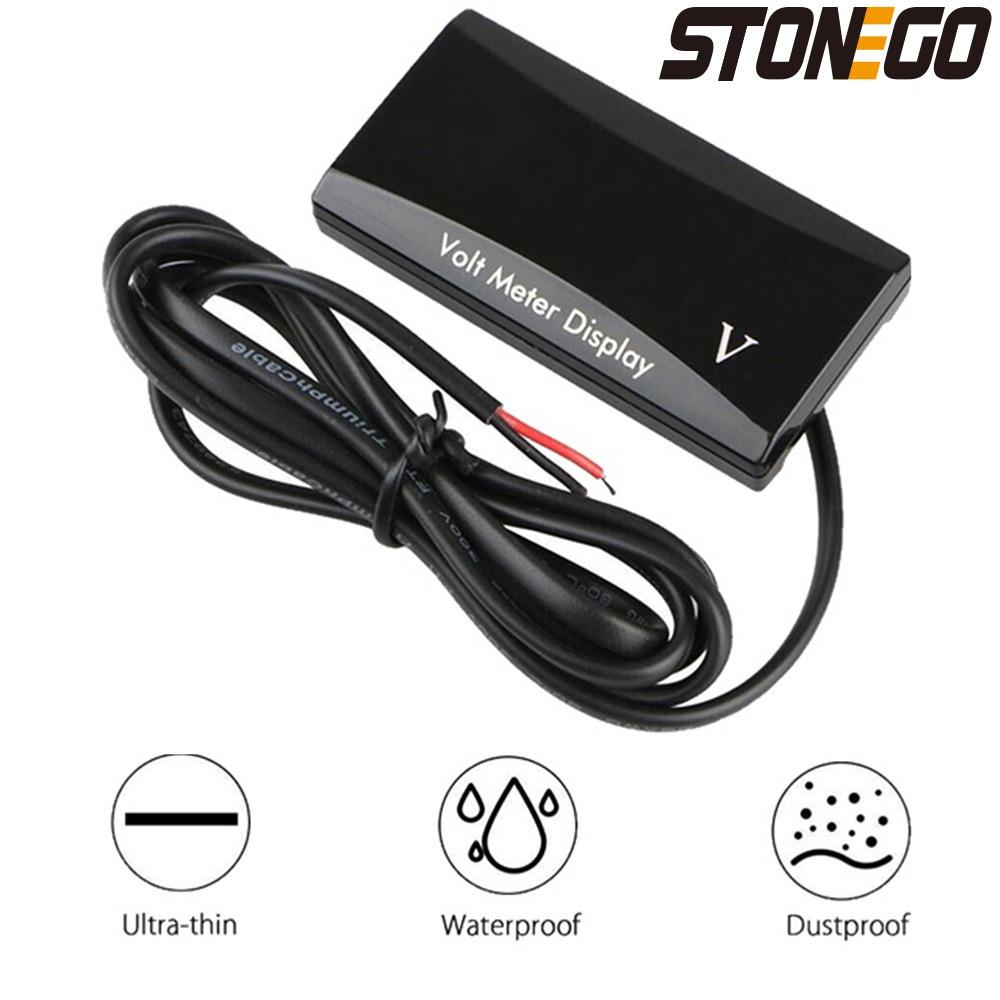 Mini 12V LED Waterproof Display Voltmeter Car Voltage Volt Gauge Panel Meter for Automotive