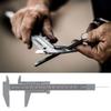 Calibro a corsoio in plastica ad alta precisione 150 mm strumento di misurazione 0,5 mm(Grigio)