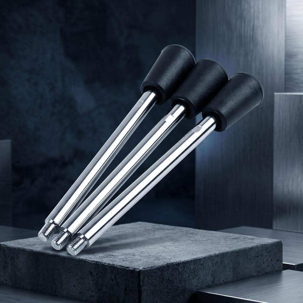 3 PCS Carbon Steel Machine Handle Rod M12 Thread Lathe Handle Rod Milling Machines