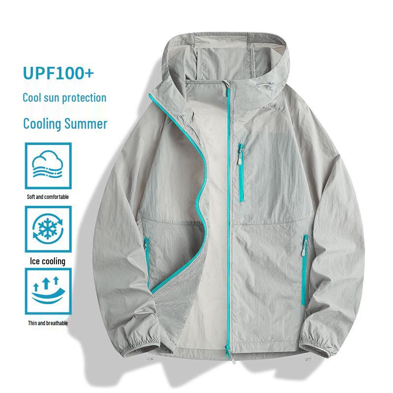 VUUG Unisex Ice Silk Hooded Sun Protection Jacket