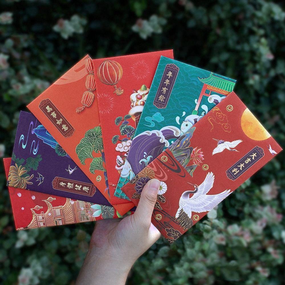 Money Spring Festival Decoration Hot-Stamping Red Pocket Chinese New Year Red Envelope Bless Pocket
