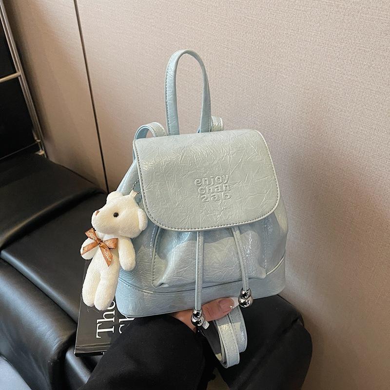 Bucket bag women's 2025 new niche design sense fashion backpack Korean version student schoolbag travel backpack