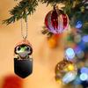 2D Acrylic Cute Frog In The Pocket, Car Rearview Mirror Decorative Pendant, Bag Keychain Cool Pendant, Small Gift