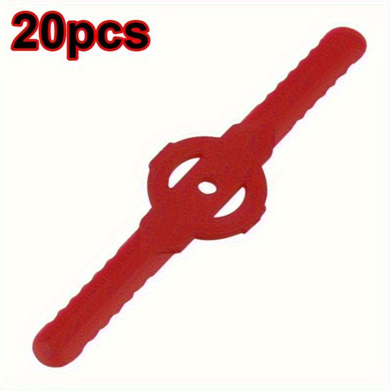 20 vnt. Patvarūs plastikiniai vejapjovės atsarginiai peiliukai Sodo vejos elektrinės vejapjovės ilgo peilio atsarginiai priedai