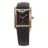Cartier 1976-1981 925 Must Tank Vermeil LM Black Dial Hand Winding Watches - goldUsed