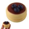 Kawaii Cheese Bread Squishy Toy Blueberry Strawberry Slow Rising Squeeze Fidget Toys Stress Relief For Kids Adults Sensory Gift
