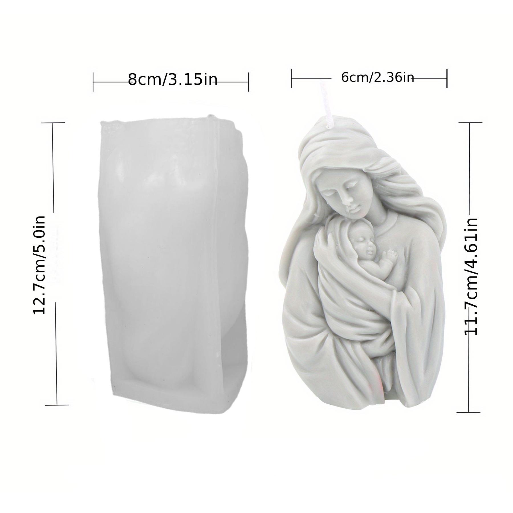 

Мадонна Держит Младенца Силиконовая Форма для Свечей Сделай Сам Симуляция Мать и Младенец Гипс Смола Форма для Мыла 3D Фигурка Статуэтка Набор для Изготовления Свечей