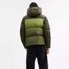 Coach Colorblock Down Jacket Green Multi