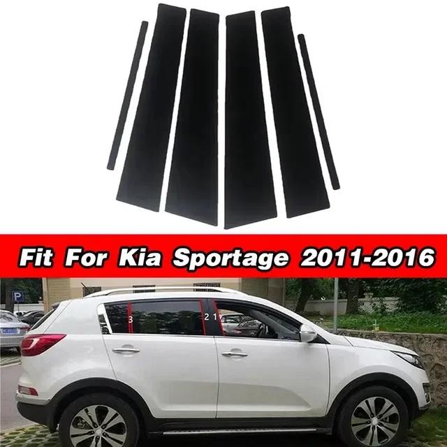 Glossy Piano Black For Kia Sorento MQ4 Sorento XM Sportage SL Kia Sportage Car Door Window Center Middle Column B C Pillar Post