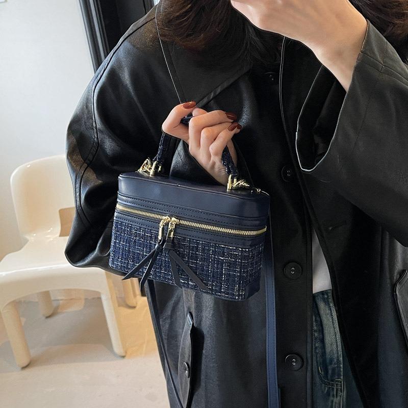 Wollbeutel Damen Frühling und Sommer neue Mode Schulter Umhängetasche Nischendesign High-End Box Bag