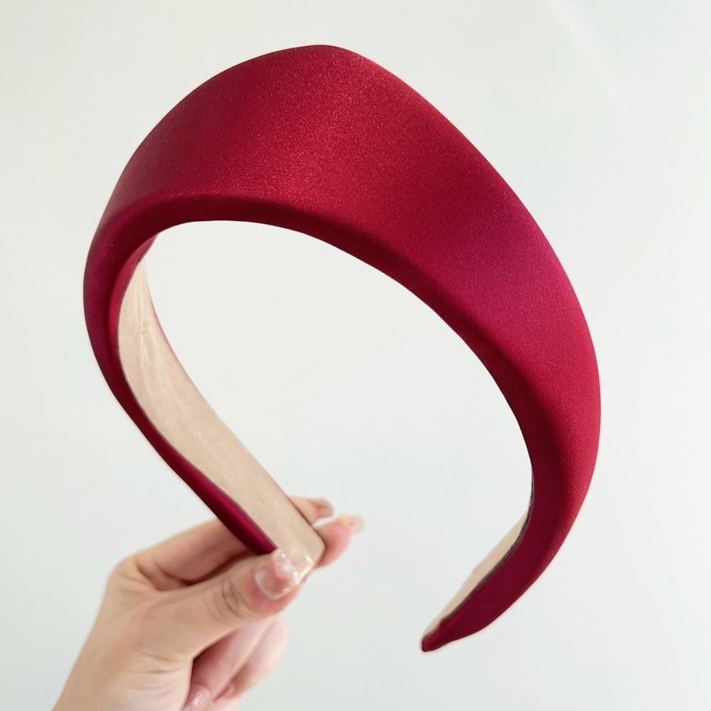 Retro Simple Fabric Women Hairband Elegant Anti Slip Hair Hoop Triangle Wide Edge Headband  Women
