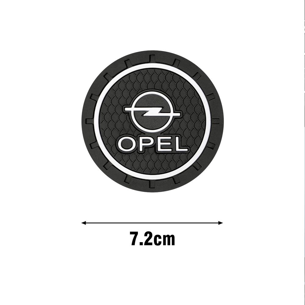 Car Styling Coaster Water Cup Holder Mat Badge Non-Slip Pads Decoration For Opel Astra Insignia Mokka Zafira Car Wheel Hubcap
