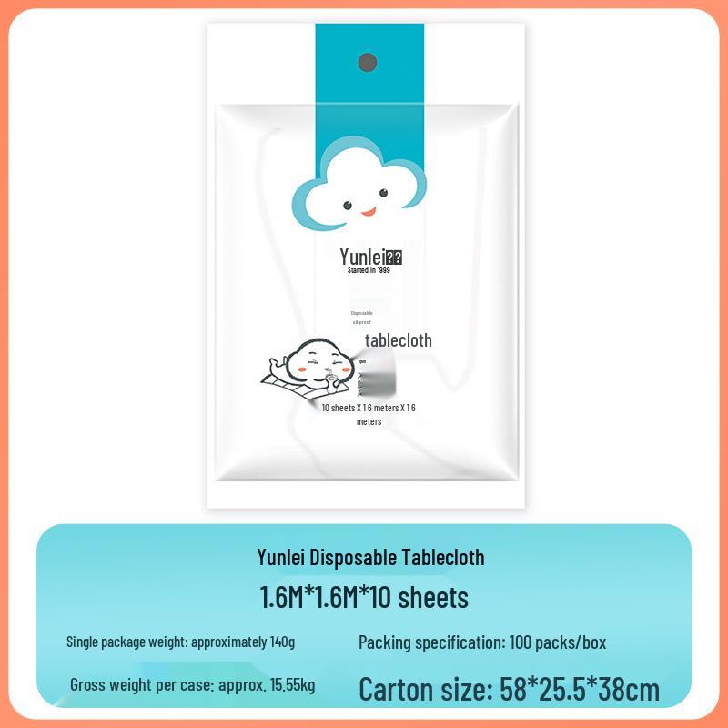 

Yunlei Утолщенная белая прозрачная круглая пластиковая скатерть - упаковка 10 штук для домашнего и гостиничного использования