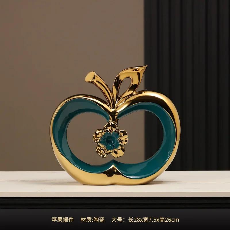 Ping An Fruit Ornaments, Light Luxury, High-end Home Furnishings, Housewarming, New Home, Foyer, Wine Cabinet, TV Cabinet, Apple