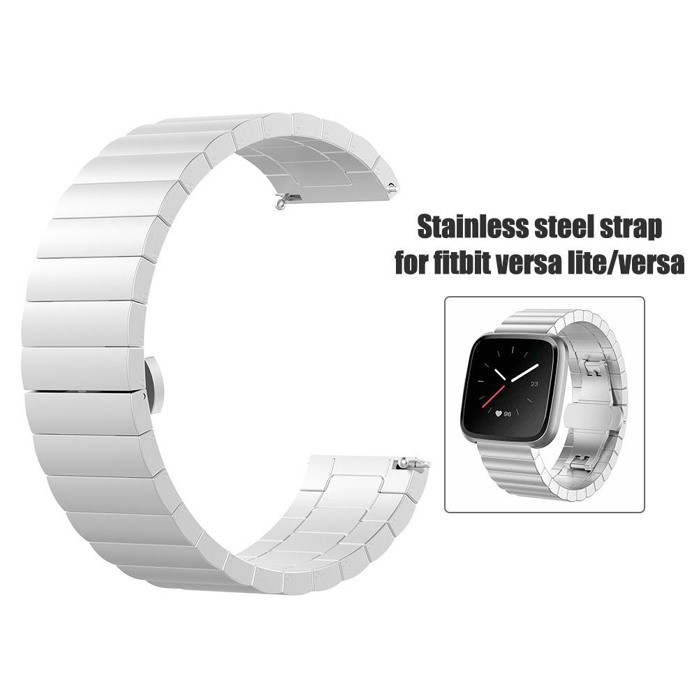fitbit versa silver strap