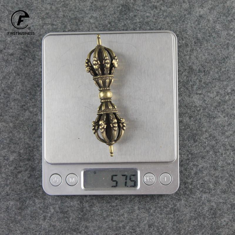 3 Style Copper Buddhism Dorje Cross Vajry Pestle Vintage Crafts Ornaments Tea Pet Desk Decoration Home Decor Accessories Gift