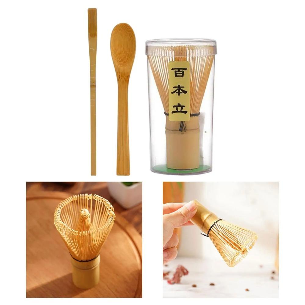 Matcha Whisk Set - (Chasen) Traditional Scoop (Chashaku)  Tea Spoon Traditional Cup Handmade From 100% Natural Bamboo