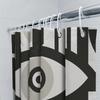 Unique Gothic Shower Curtain Black White Stripes Abstract Art Washroom Decor Modern Bathroom Accessories Home Textile