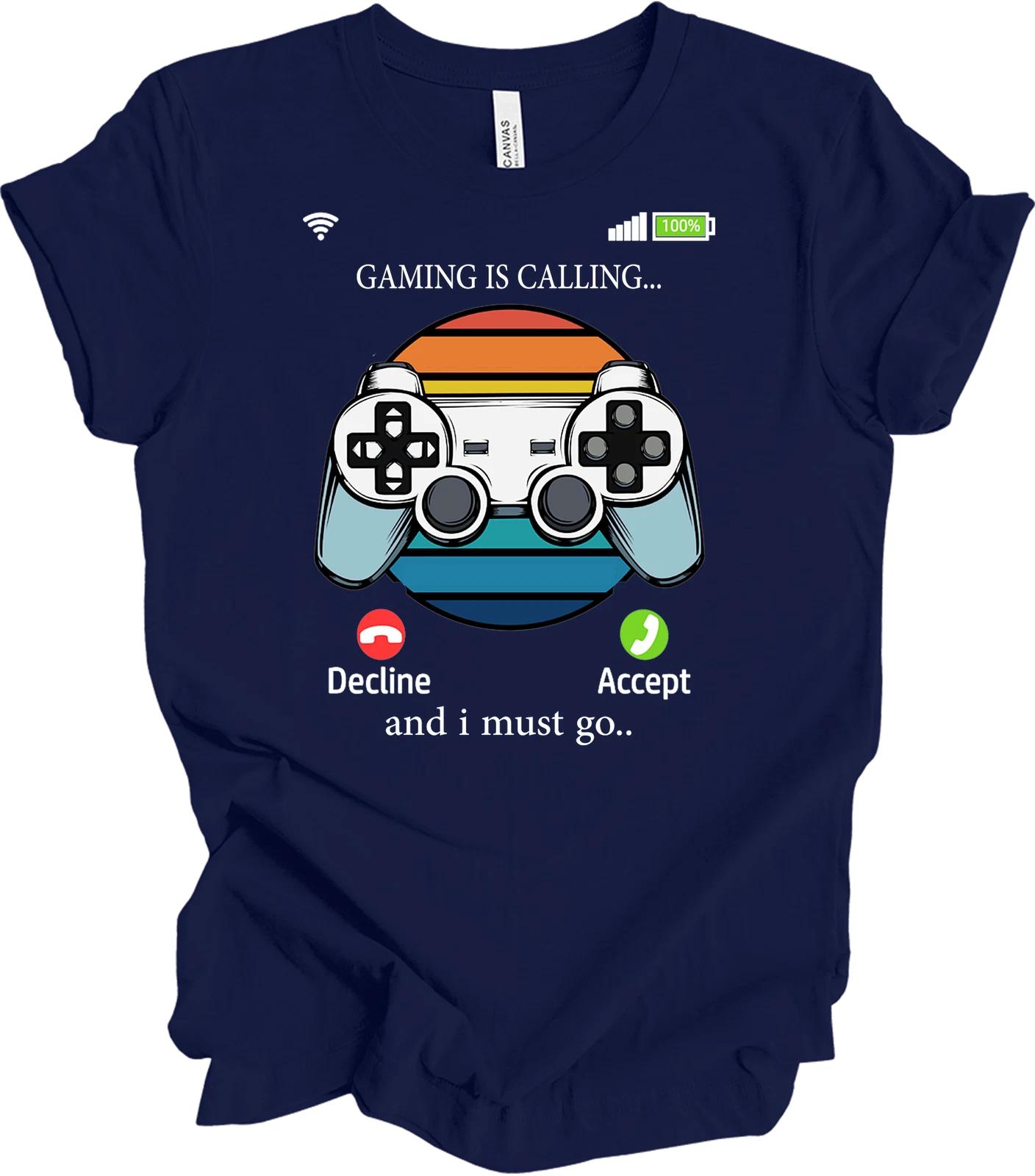 Gaming Is Calling T shirt - Video Games Calling Graphic Tee S