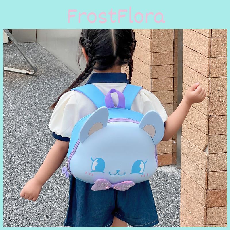 Adorable Cartoon Hard Shell Backpack For Kids Breathable Oxford Fabric Design