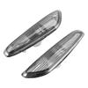 2 Stück Seitenmarkierungsblinker ohne Glühbirne für E90 E91 E92 E93 3er 2006 2011 (Grau)