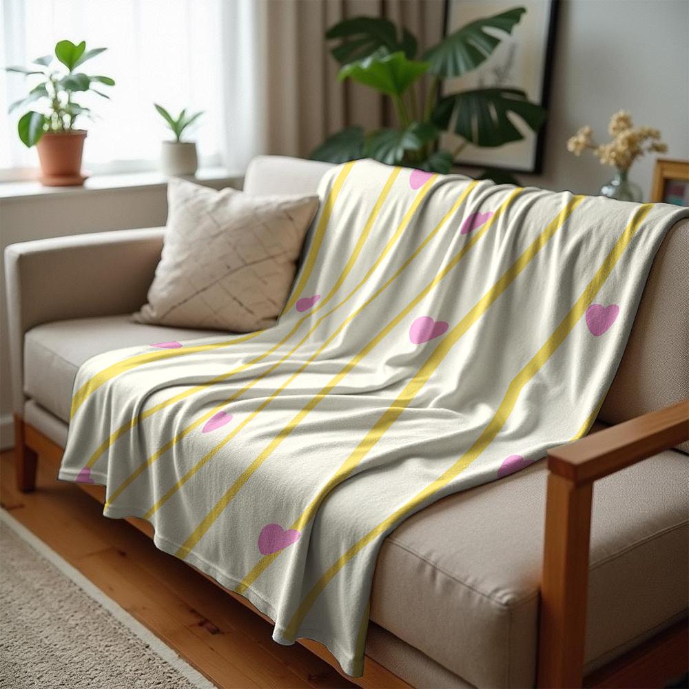 Burgundy White Polka Dot Cartoon Anime Print Flannel Blanket Soft Warm Throw for Kids Bedroom Sofa Christmas Office Car