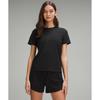 Organic CoTTon STraighT Hem Crewneck T shirT Black