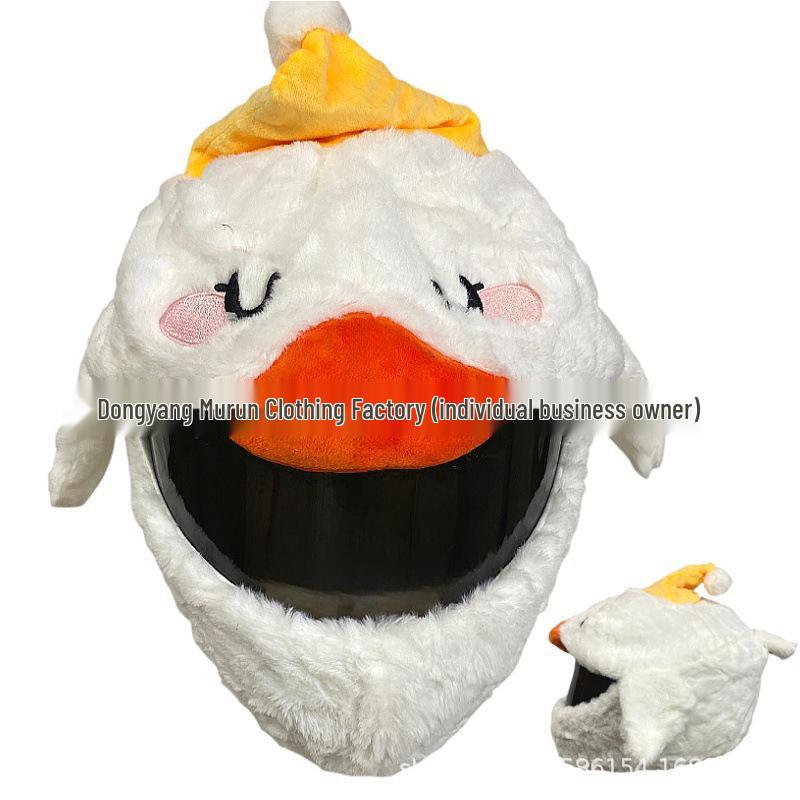 Motorcycle Plush Helmet Cover - Three-Eye Elk, Pumpkin, Rabbit Balaclava