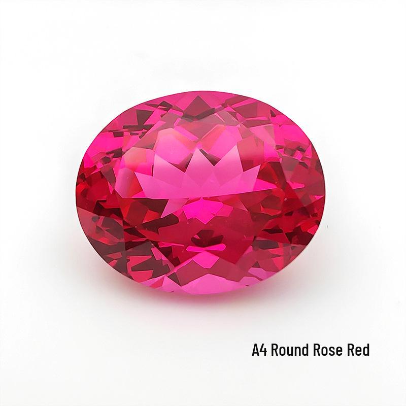 Aocai Bao Shi Lab-Grown Ruby Precision-Cut Loose Stone, AGL Certified Mainstone for Jewelry.