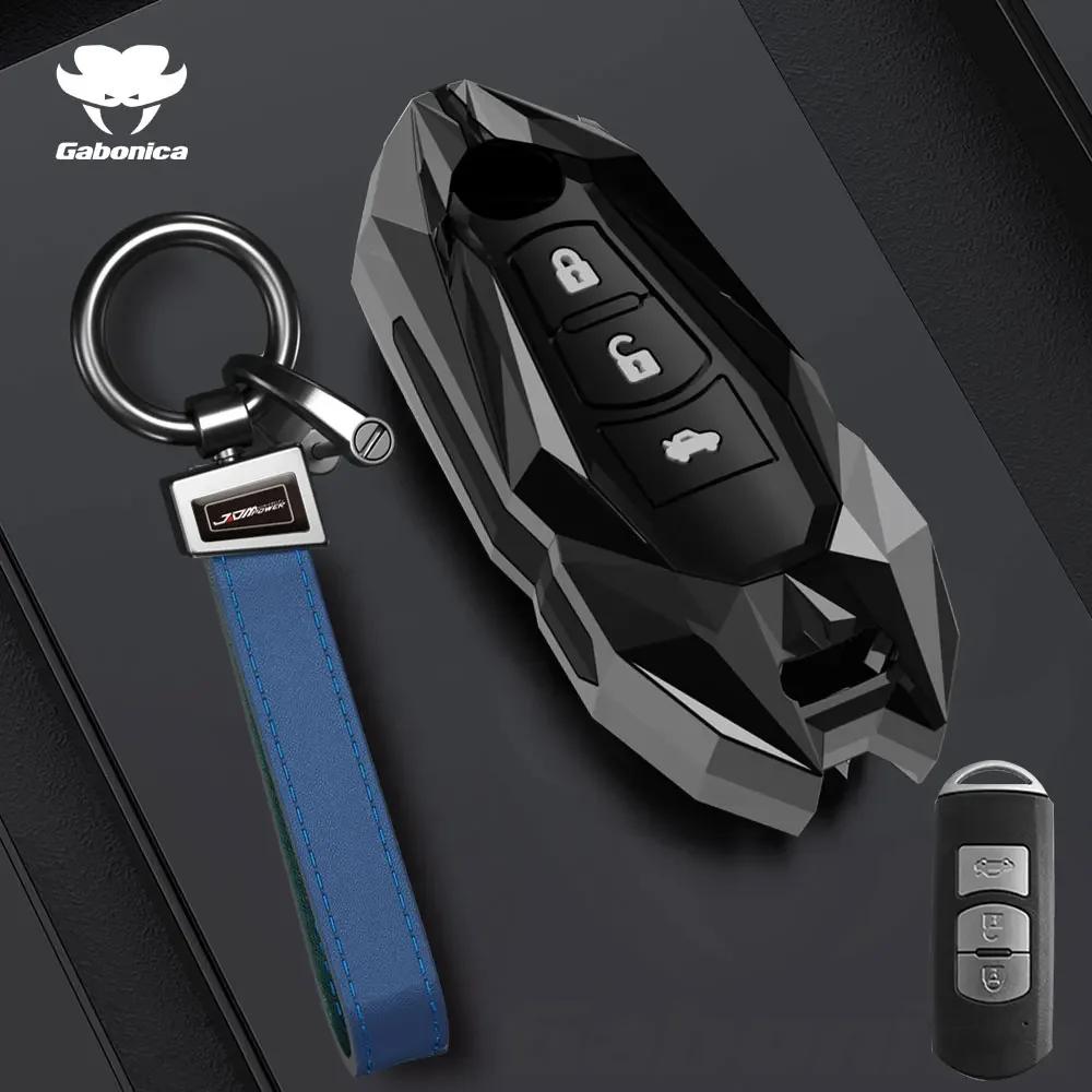 Key Case for Car New 2 3 Buttons Zinc alloy Car Key Fob Case Cover For Mazda 2 3 6 Atenza Axela Demio CX30 CX-4 CX-5 CX5 CX-3 C