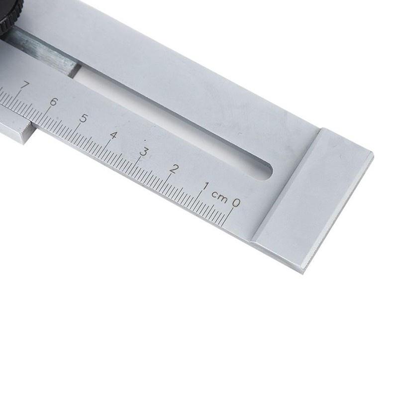 50Mm /100Mm /200Mm / 250Mm / 300Mm Parallel Ruler Marker /High-precision Scale Marking Ruler T-Type Hole Ruler Woodworking Measuring Tools