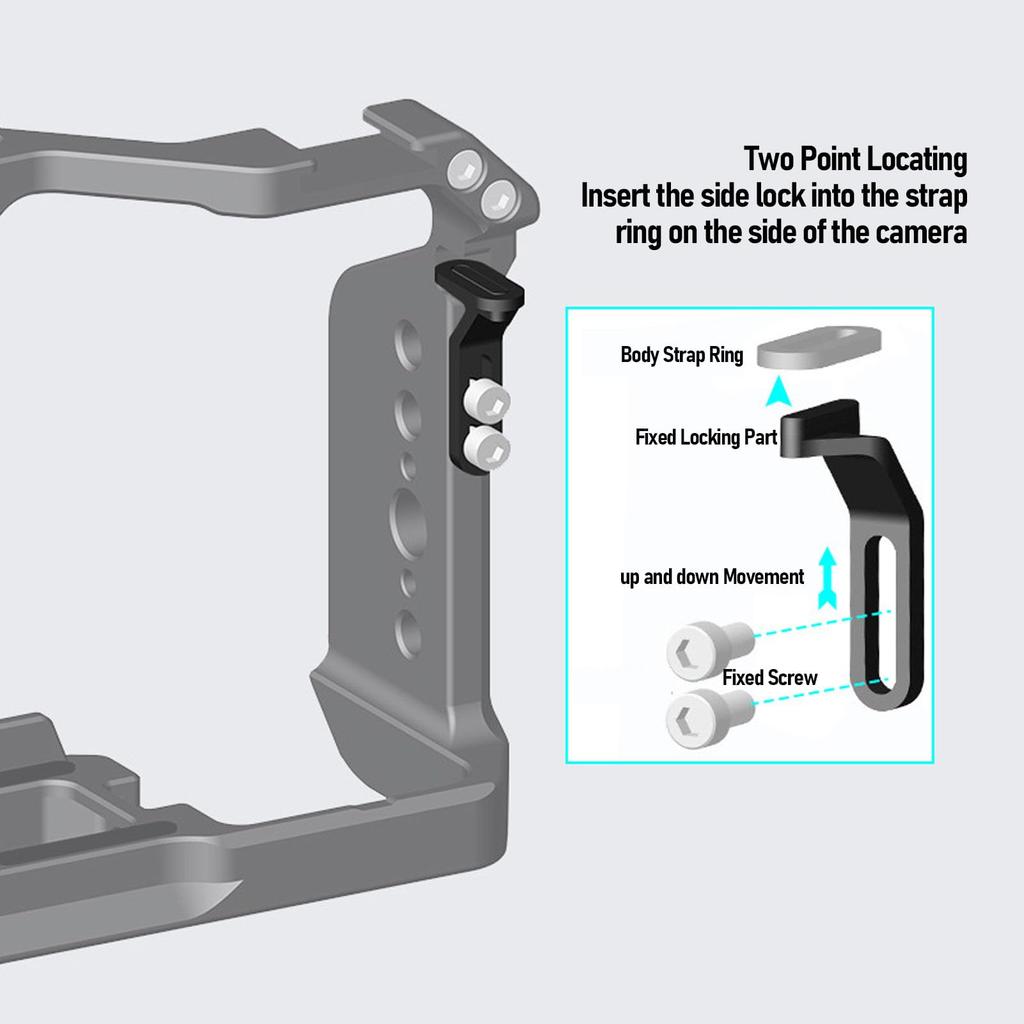 ZV E10 Kamera Aluminium Video Shooting Cage mit Blitzschuhhalterung und Vollkamera-Käfig für Sony ZV E10 Kamera Gehäuse Rig Käfig, Rig, 1/4" 3/8" Gewinde,