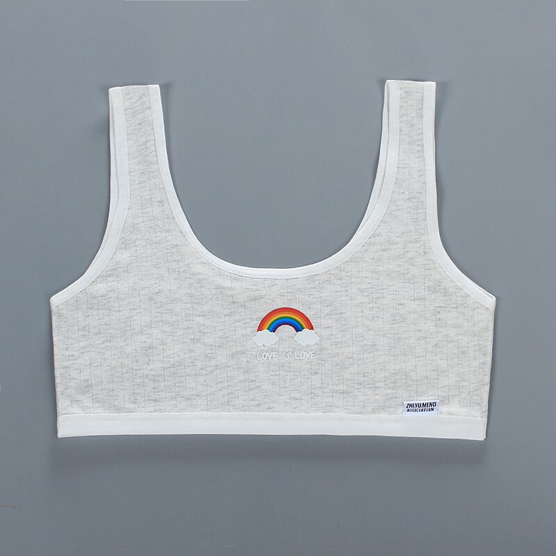 

Нижнее белье для девочек-подростков Подростковые тренировочные бюстгальтеры с буквенным принтом для детей Бюстгальтер для девочек-подростков Подростковые бюстгальтеры для подростков one size серый