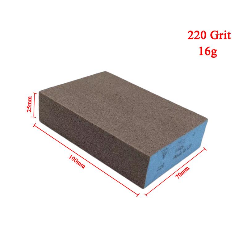Dual-Sided Sanding Sponge Block for Woodworking, Furniture Polishing & Rust Removal - Wet/Dry Use.