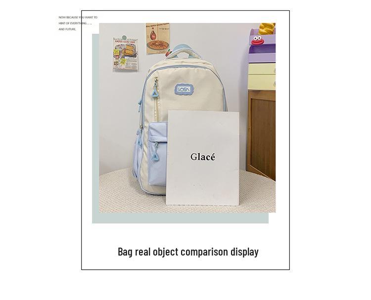 HR 2025 High-End Backpack: Stylish, Large Capacity Laptop Schoolbag for Female College Students, Perfect for Short & Long Distance Travel