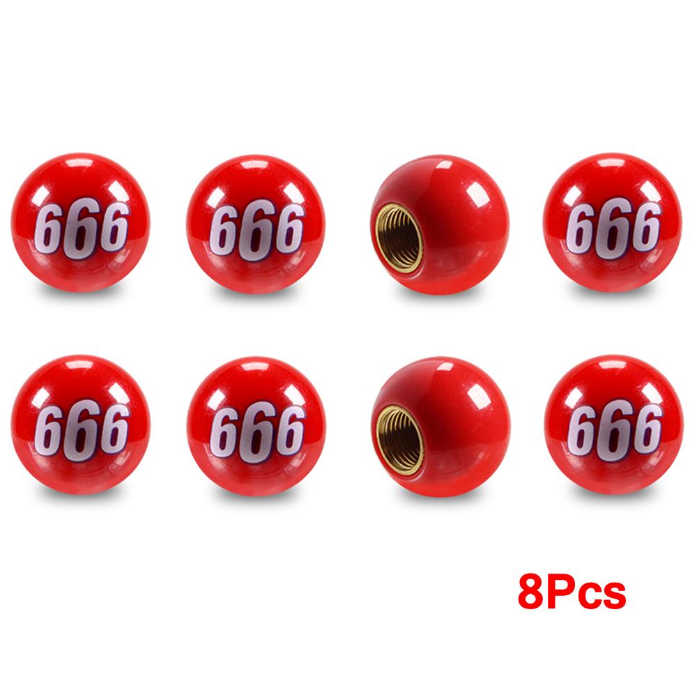 AUTCOAT 4/8Pcs Universal Car Tire Valve Cap Wheel Dust Covers for Car Truck SUV Motorcycle Bike Car Styling Valve Stem Caps Valve Stems 1