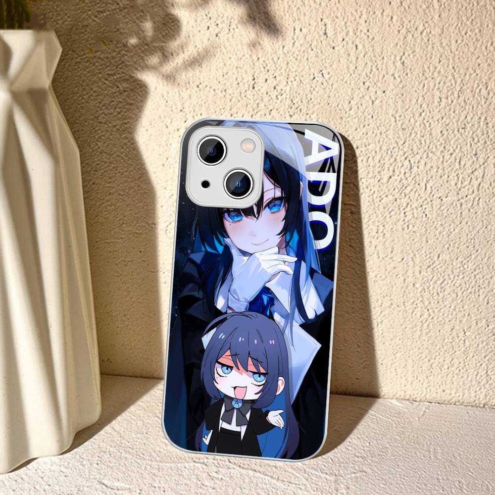 Cartoon Ado Kyogen X Uta For IPhone 14 13 12 Mini 11 Pro XS Max X XR 14 Plus Tempered Glass Cover