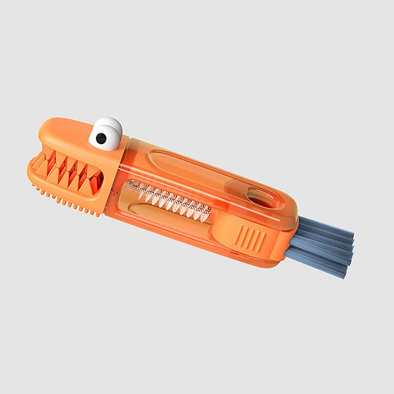 3-in-1 Multifunctional Baby Bottle Brush Multi-Purpose Long Handle Fine Hair Sponge Cleaning Brush Household Dishwashing Cup Washing Cleaning Tools
