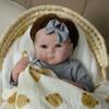 Realistic Newborn Doll Reborn Baby Doll Exquisite Doll Cute Doll With Open Eyes Hugging Doll And Doll Accessories Exquisite Gift