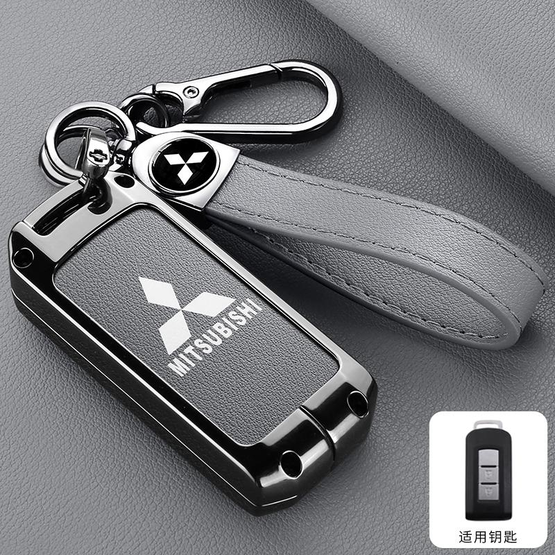 Zinc Alloy Car Key Shell Modified Flip Folding Key Case For Mitsubishi ASX LANCER Pajero Sport Outlander Eclipse Cross Keychain MQ9