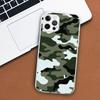 Camouflage Military Phone Case For Apple iPhone 11 12 13 15 14 Pro 7 XR X XS Max 8 Plus + Mini SE Customized Print Soft Cover