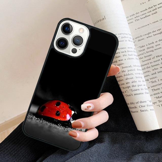 11 Colorful Ladybugs Phone Case Back Cover for iPhone 17 Air 16 15 14 13 11 12 Pro Max Plus Fundas Coque