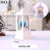Christmas Lantern Light Santa Snowman LED Light Retro Candlestick Wind Lamp 2024 Navidad Xmas Tree Decor Xmas New Year Kid Gifts