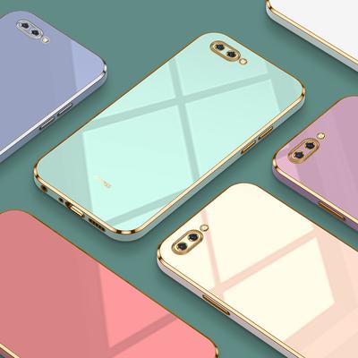 For OPPO RX17 Neo Case Luxury Square Plating OPPO RX17 Neo Phone Case ShockProof Silicone Back Cover Fundas