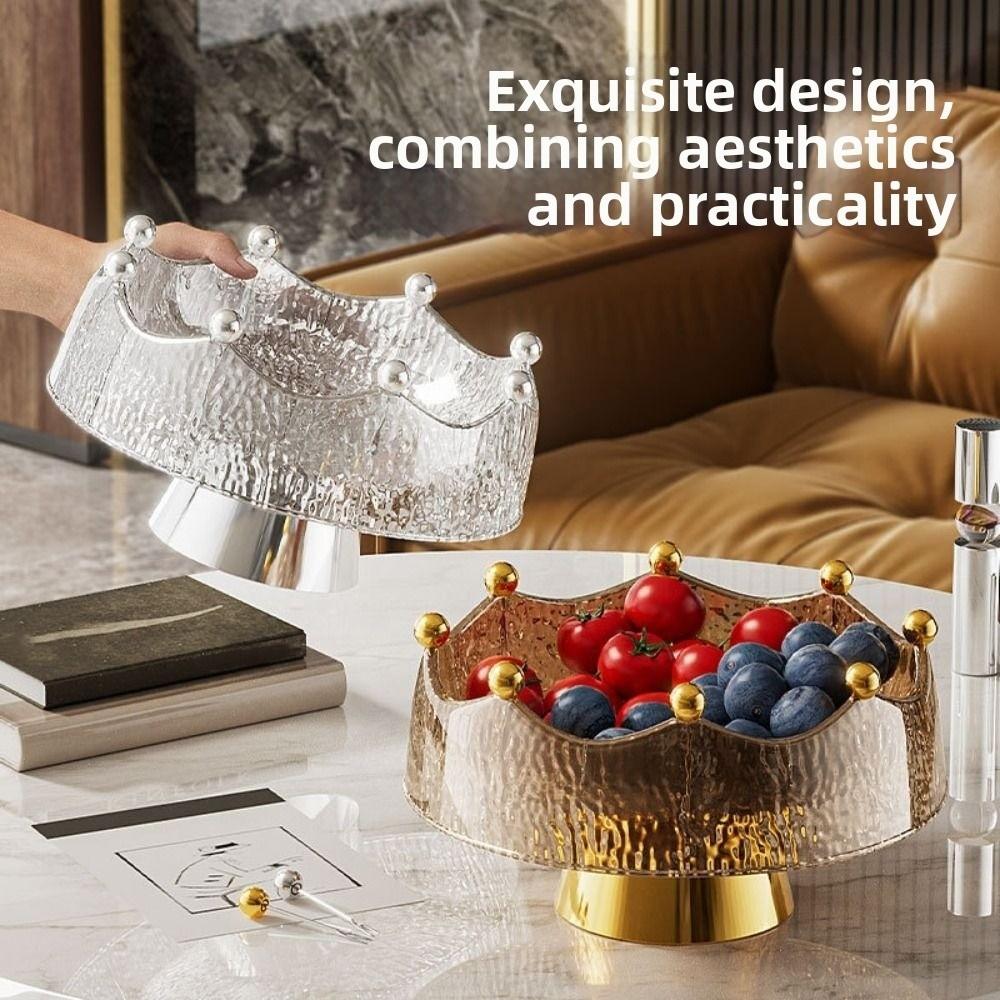 Plastic Fruit Water-Filtering Bowl Creative Salad Plate Fork Set Fruit Serving Plate  Picnics