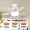 2 In 1 Hanging Fan with LED Lantern Remote Control Silent Ceiling Fan Universal Dimming Fan for Dining Room Bedroom Living Room