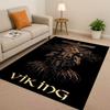 Classic Nordic Viking Totem Vegvisir Rune Valhalla Valknut Living Room Non-Slip Area Rug Carpet for Bedroom Sofa,Home Doormat