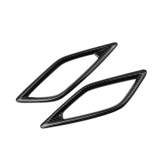 Carbon Fiber Style Center Console Air Outlet AC Vent Cover Trim For Acura RDX